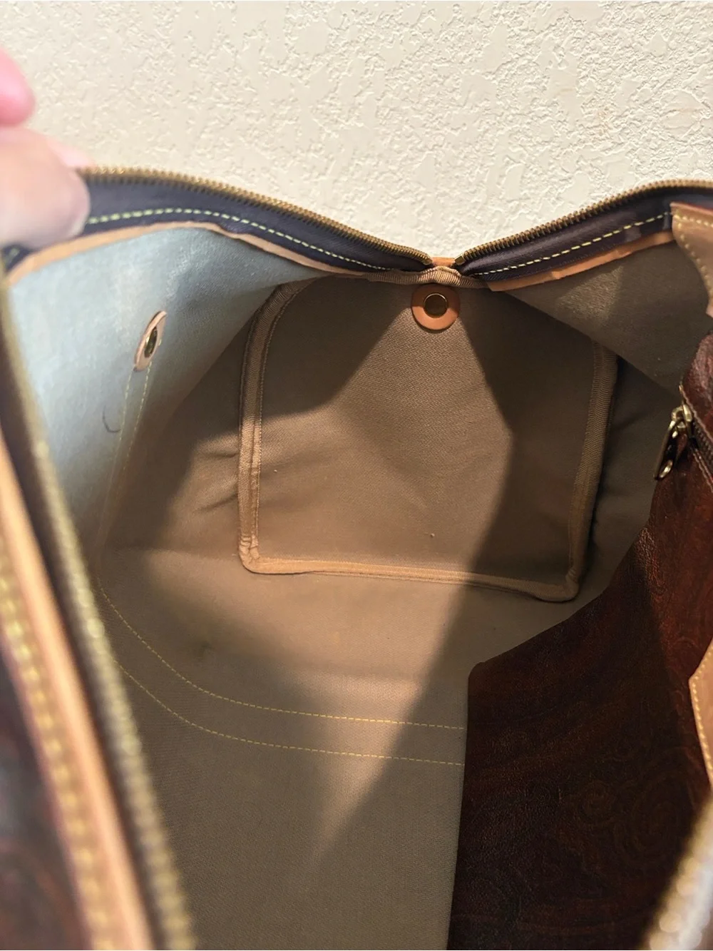 Etro Milano Paisley Duffle
Brown Leather Travel
Weekender Bag - Picture 8 of 16